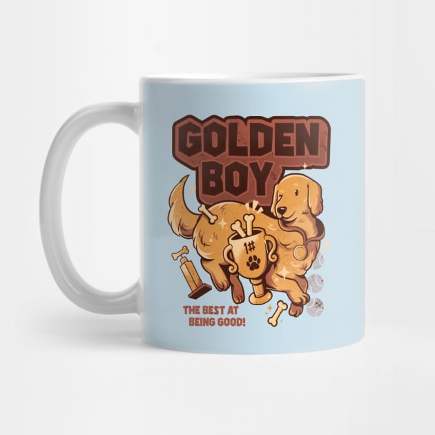 Golden Boy - Cute Golden Retriever Dog Gift by eduely